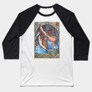 Mermaid - La Sirene Baseball T-Shirt